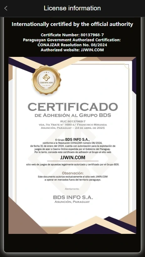 JJwin Game license